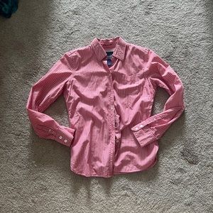 Cute American Eagle Pinstripe Button-Up